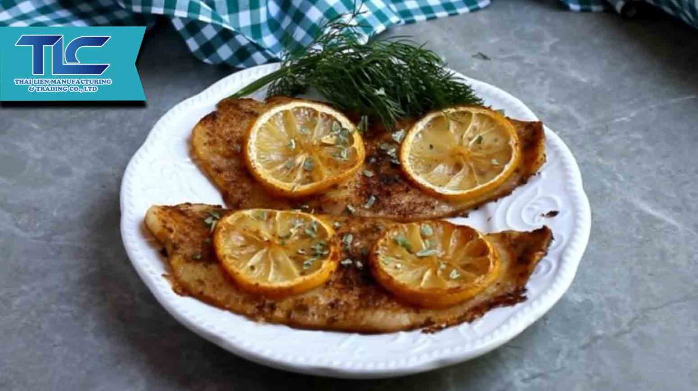 Grilled dory fillet with lemon butter